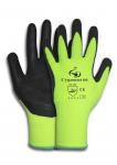 (7,60€/Paar) SCHWAN Feinstrick-Schnitschutz-Handschuhe Cygnocut 66, neongelb/schwarz Gr. 10, Schnittschutzlevel 5 