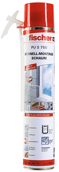 Fischer Schnellmontageschaum 1K PU S 750, 750ml (€7,86/L) 